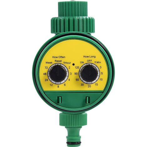 Timer digitale multifunzione per irrigazione con display LCD – Centralina automatica per giardino e prato, 4 zone
