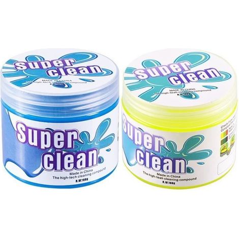 2 Lot Gel Nettoyant Voiture Slime Nettoyage pour Clavier Nettoyeur Intérieur Voiture Nettoyer Poussière Pour Voiture, Ordinateur (1/4)