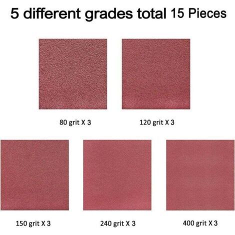 Promotion, Bande Abrasive, 15 Bandes Abrasives 100 x 610 mm Assortiment de 3 pièces par granulation 80/120/150/240/400 pour Ponceuse Bande Lime Électrique,-- (1/3)