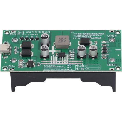 Module de Boost 15W, Convertisseur Élévateur de Tension UPS, Chargeur de Batterie Lithium 3A, 9V, pour Commutation d'alimentation (1/5)