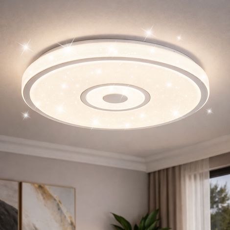 Deckenlampe Deckenleuchte Schlafzimmerlampe Sterneneffekt Wohnzimmerlampe D 38cm