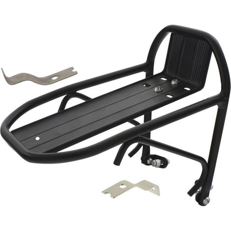 1 x Porte-bagages vélo avant/arrière, aluminium léger 283 g, fixation Canti, compatible tous types de vélos urbains et gravel
