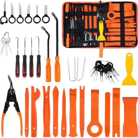 Kit d'outils de démontage audio pour voiture (41 pièces) : outils de démontage et d'installation de panneaux de voiture, outils de démontage et de réparation audio pour voiture