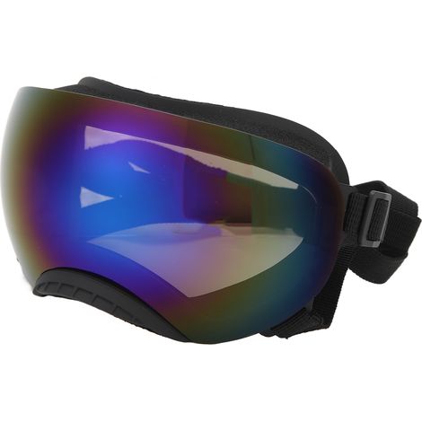 Hunde-Sonnenbrille, UV-Schutz, mit verstellbarem Riemen, für Welpen und mittelgroße bis große Tiere, blaue Gläser. (1/4)