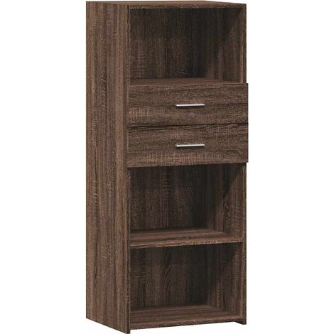 Credenza cassettiera cassettiera mobile contenitore organizer cucina soggiorno soggiorno alto 50 x 42,5 x 124 cm derivati del legno marrone 020033725
