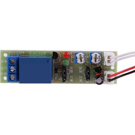 Module relais marche/arrêt à temporisation infinie réglable (DC12V, 0-60 min) (1/2)