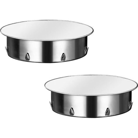 Lot de 2 couvercles de trou de cheminée 110 mm en acier inoxydable - Couvercle de tuyau de poêle - Couvercle mural - Pour tous les tuyaux de poêle courants de 110 mm de diamètre (1/5)