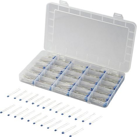 TRU COMPONENTS Keramik-Kondensator Sortiment radial bedrahtet 50 V 20 % 500 St.