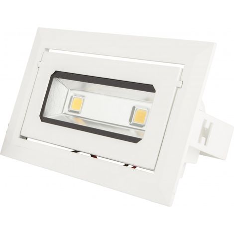 Foco Downlight LED 20W 1.800Lm 6000ºK Rectangular Basculante 40.000H [HO-DRECTBAS-20W-CW]