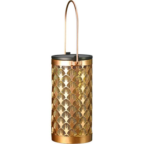 Lampes solaires d'extérieur, lanternes suspendues, lampes solaires rétro en métal pour jardin, pelouse, terrasse, arbres (1/4)