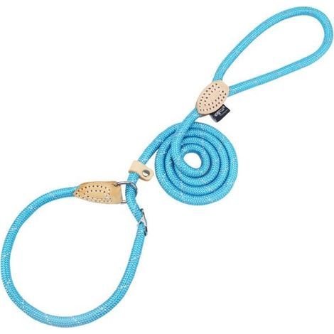 Hundetrainingsleine mit reflektierender Schlaufe – 0,6 cm Durchmesser x 150 cm Länge (blau) (1/5)