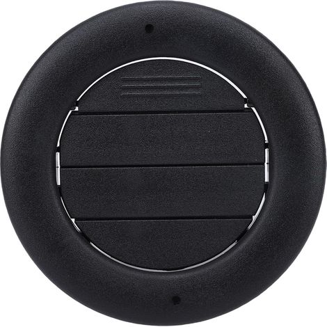 Grille de Persienne Ventilation Garniture Toit Arrière Défensive à Haute Température, Couvercle Remplacement Conduit Climatisation Plafond en Plastique Noir (1/5)