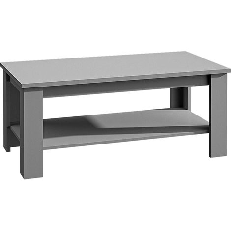 AX LIVING Wohnzimmer Tisch Palmano ST2 – 120 cm breit, Stilvoll Grau