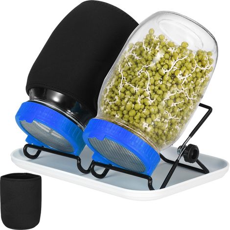 2 Pièces 1000ml Bocal Germoir Bleu Germoir pour Graines À Germer (1/5)