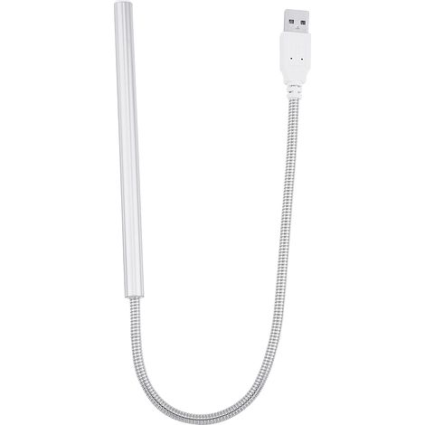 10er-Pack tragbare USB-LED-Lampen für PC und Laptop, hohe Helligkeit, elegantes silbernes Design