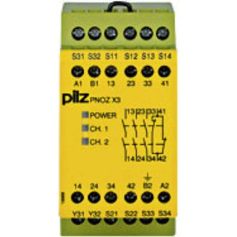 Relais de sécurité Pilz PNOZ X3 230V AC 24V DC compact