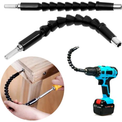 Prolunga flessibile per punte, cacciaviti e trapani da 1/4" (19 cm)