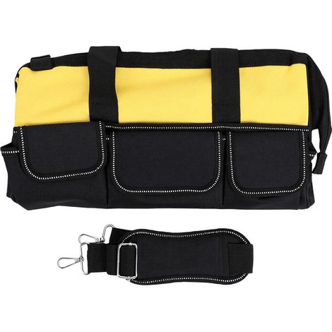 Heavy-Duty Tool Bag, 25 Pockets, Soft Yellow Oxford (1/5)