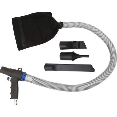 Kit D'aspirateur Pneumatique pour Pistolet Souffleur-aspirateur à Air - Pistolet Souffleur-aspirateur à Double Fonction, Pistolet Souffleur-aspirateur à Aspiration D'air, y Compris Sacs, Tube et Acces (1/5)