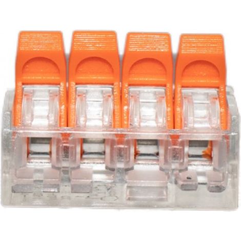 Connecteur rapide universel - 4 pôles - Tension 450 V - Connexion électrique - Câble 4 x 0,14-4 mm² (1/4)