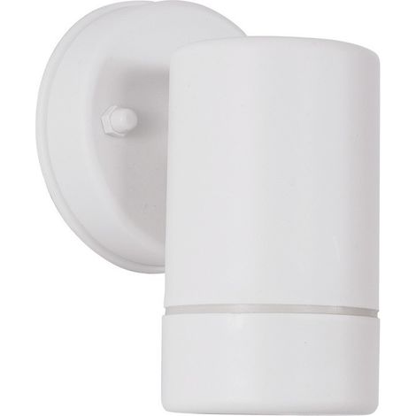 Merano Clarita Applique extérieure Down Blanc Verre ABS LED GU10 1x7W IP44