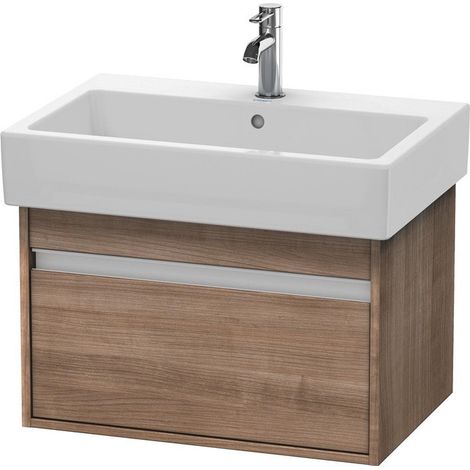Duravit Ketho Vanity Unità Vanity da parete 6684, 1 estraibile, 650mm, per Vero, Colore (anteriore/corpo): Ciliegio del Ticino - KT668407373