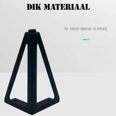 Pieds De Meuble - Métal Noir - Hauteur 15 Cm - Pour Canapé Armoire Table - Lot De 4 (1/4)