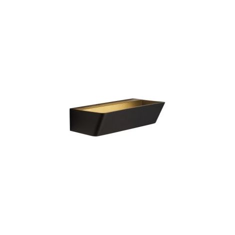 Mantra Aplique de pared LED ALTEA 21W con luz indirecta, negro 3000K, 100x220x100mm (1/3)