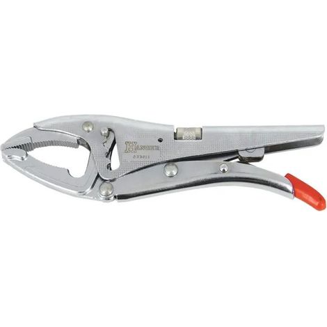 Pinza Tornillo Hanger Gris, Fuerza de Apriete 310 daN, Mordazas Forjadas