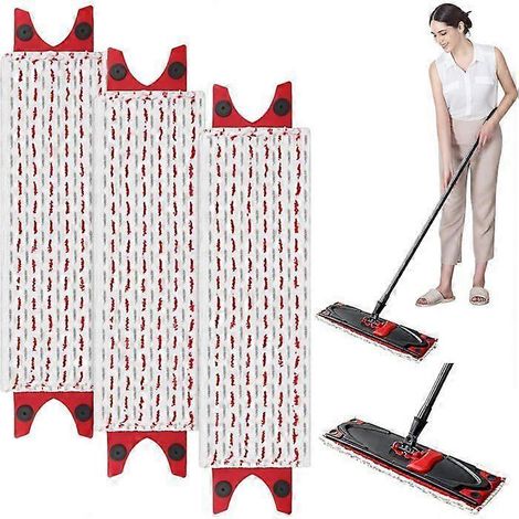 Recharge Vileda Ultramax, polyester, blanc/rouge, 46 x 14,1 x 1,5 cm (1/5)