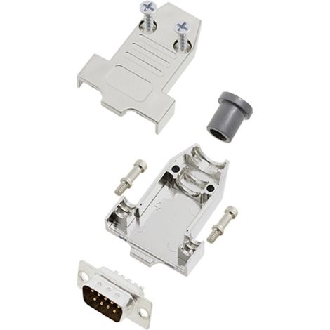 TRU COMPONENTS TCDTNT09MDMPK 7709080 D-SUB Stiftleisten-Set 180 ° Polzahl: 9 Lötkelch 1 St.