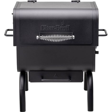 Barbecue portable à charbon 58cm – Foyer de fumoir déporté – Clapets de ventilation réglables – Bac à cendre accessible – Char-Broil (1/5)