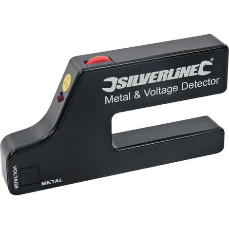 DÉTECTEUR DE MÉTAL ET DE TENSION 1 PILE 9 V (PP3) SILVERLINE 568917 (1/8)