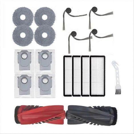 18 pour Qrevo C/Curv/CurvC/bord/EdgeC/5AE/S5V balayage Brosses principale/latérale serpillière filtre sacs poussière (1/5)