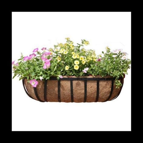 Doublure De Jardiniere - Fibre Naturelle - Diametre 76 Cm Profondeur 18 Cm - Pour Paniers Metalliques Jusqu A 30 Pouces - 2 Unites (1/5)