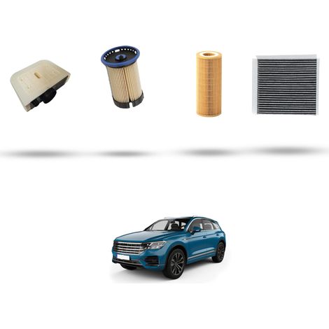 Kit tagliando 4 filtri compatibile con Vw Touareg III 3.0 TDI (CR) 170Kw dal 2018 (1/5)