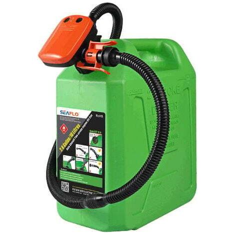 Pompe de transfert électrique pour carburant – Débit 2,4 gallons/min – Moteur en acier inoxydable – Capteur d'arrêt automatique - Cans-2 (1/4)