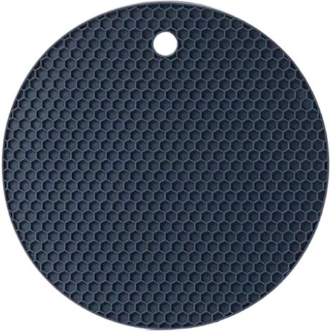 Hot Pad - Food Grade Silicone - Honeycomb Texture - Heat Resistant Up To 230°C - Non Slip Base - For Countertop Stove Oven - Pack Of 2 (1/5)