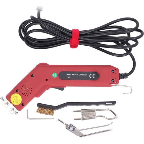 Ortviai Couteau Électrique à Chaleur Réglable 100 W, Température Max 400 °C, pour Tissus, Mousse, Cuir et Plastique – Prise UK (1/3)