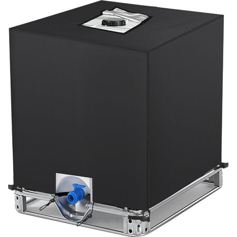 1 Bâche pour cuve IBC 1000L, Tissu Oxford 210D, Anti-UV, 120x100x116cm, Réservoir eau extérieur