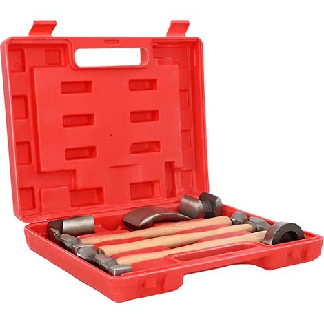 vidaXL Martillos y tases para reparación de abolladuras coche 7 piezas (1/2)