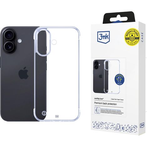 Custodia trasparente 3mk Just20g per Apple iPhone 16. (1/5)