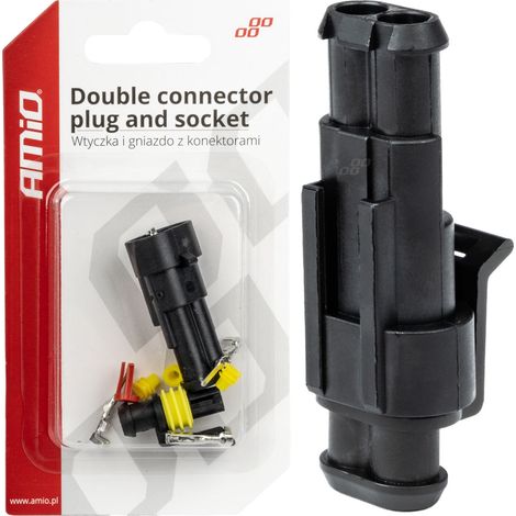 Würfelverbinder, hermetischer Stecker, 2-polig, AMIO-03518 (1/4)