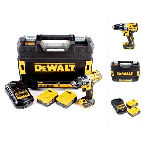 Taladro atornillador a batería DeWalt DCD 791 M2 Sin escobillas 18V 70 Nm + 2x baterías recargables 4,0 Ah + 1x cargador en TSTAK