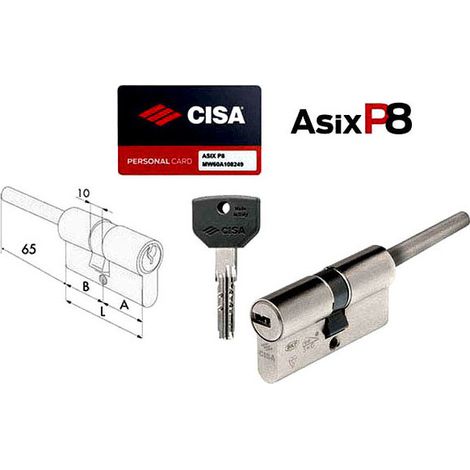 Cilindro de cerradura 59,0-29,5-29,5 Sd0Q317-07-0 Cisa