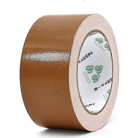 Rouleau de ruban adhésif toilé imperméable de 10 m x 45 mm pour réparations et loisirs créatifs - Rouge/Noir/Bleu/Marron/Vert/Marron argenté (1/5)