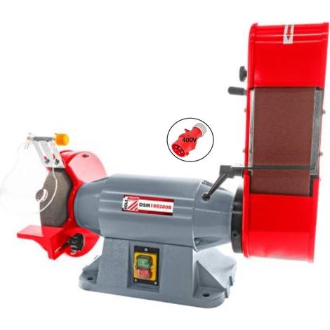 Holzmann – Ponceuse stationnaire à bande et disque inclinable 900W – Disque 200mm – Vitesse 2950 tr/min – Pour bois dur et teck (1/4)