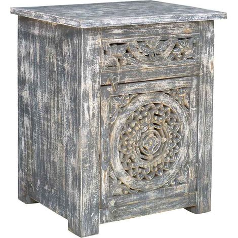 Mesita de madera acabado artesanal 60x40x70 (1/5)