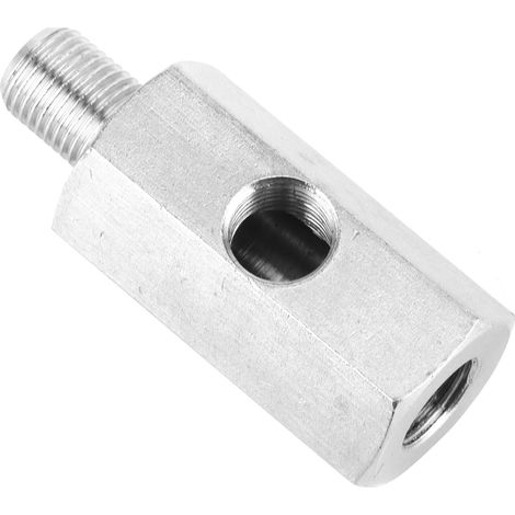 Raccord té NPT pour capteur de pression d'huile, mâle vers femelle 1/8" à M10x1.0, adaptateur pour ligne de turbo et manomètre (1/5)