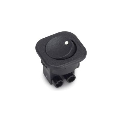 Interruptor Unipolar Embutir Negro  - Interruptor unipolar para embutir